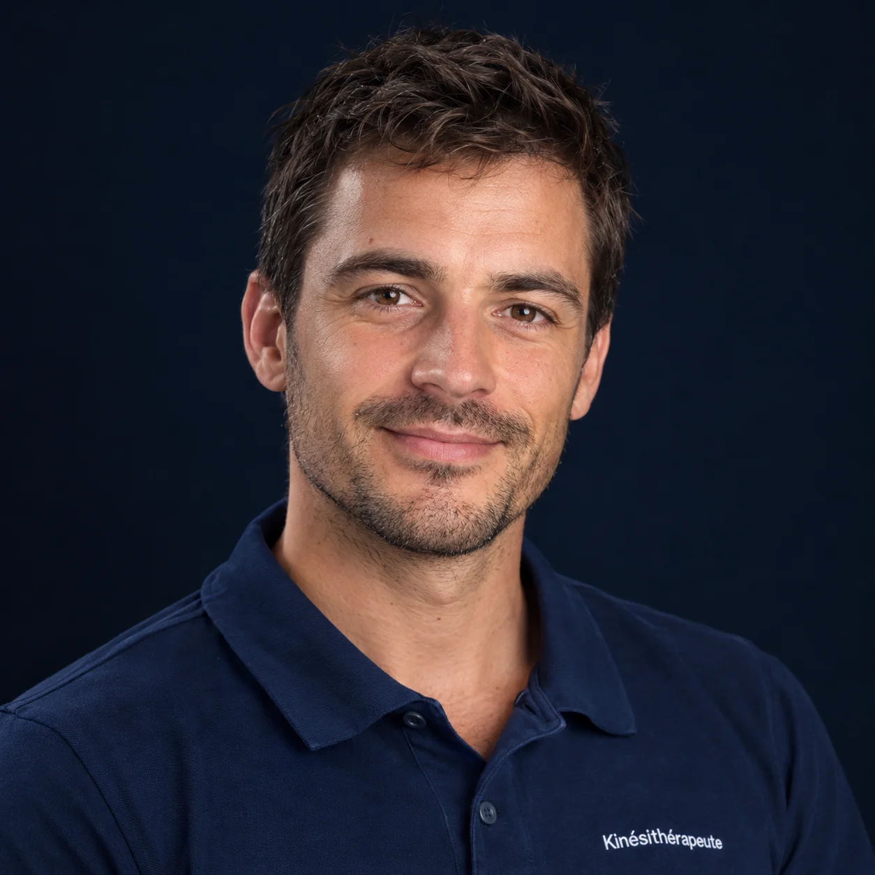 Julien, kinésithérapeute, portrait professionnel pour son témoignage client DJABOL